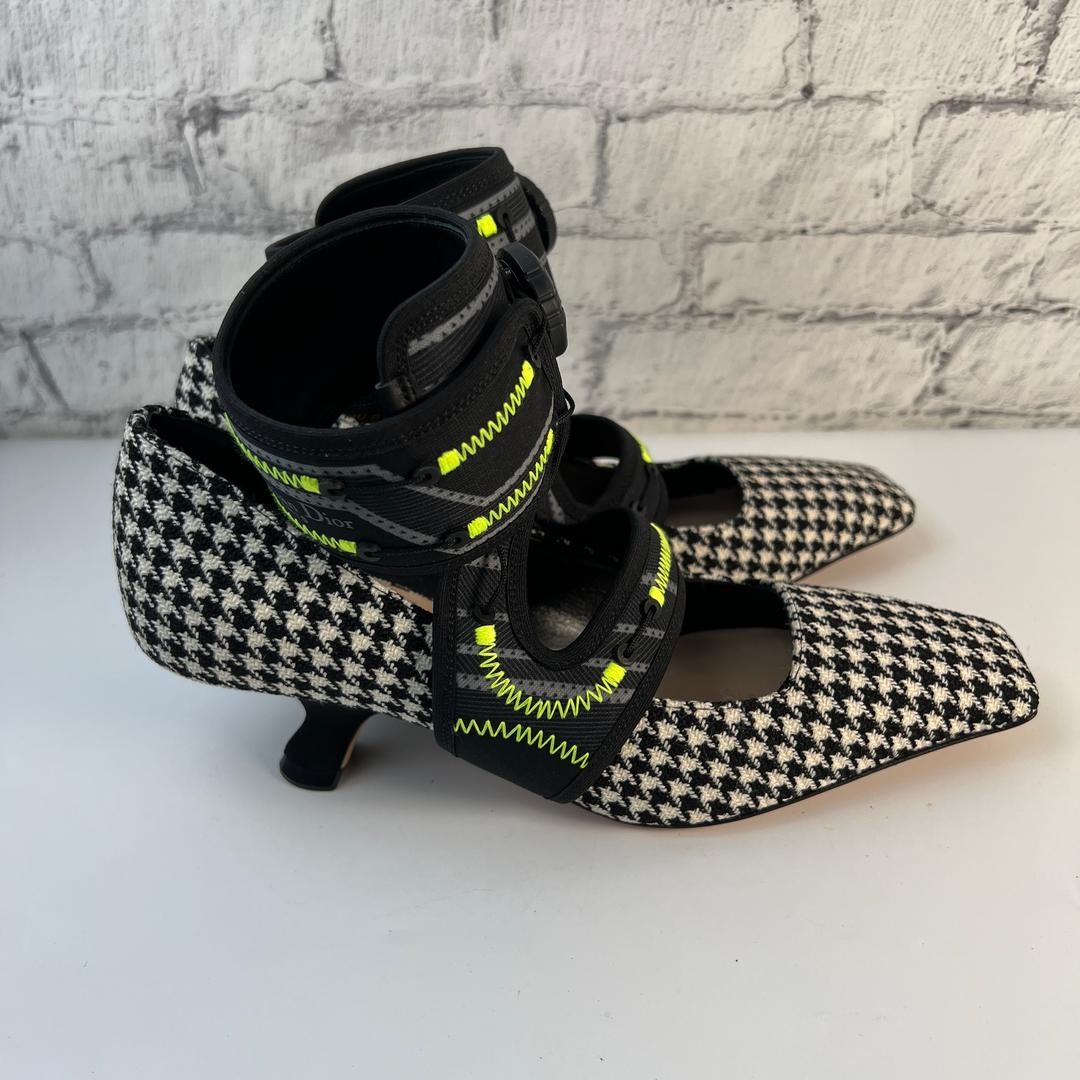 Christian Dior Pumps Heel Black houndstooth pattern EU37/US7 116613c thumbnail 13