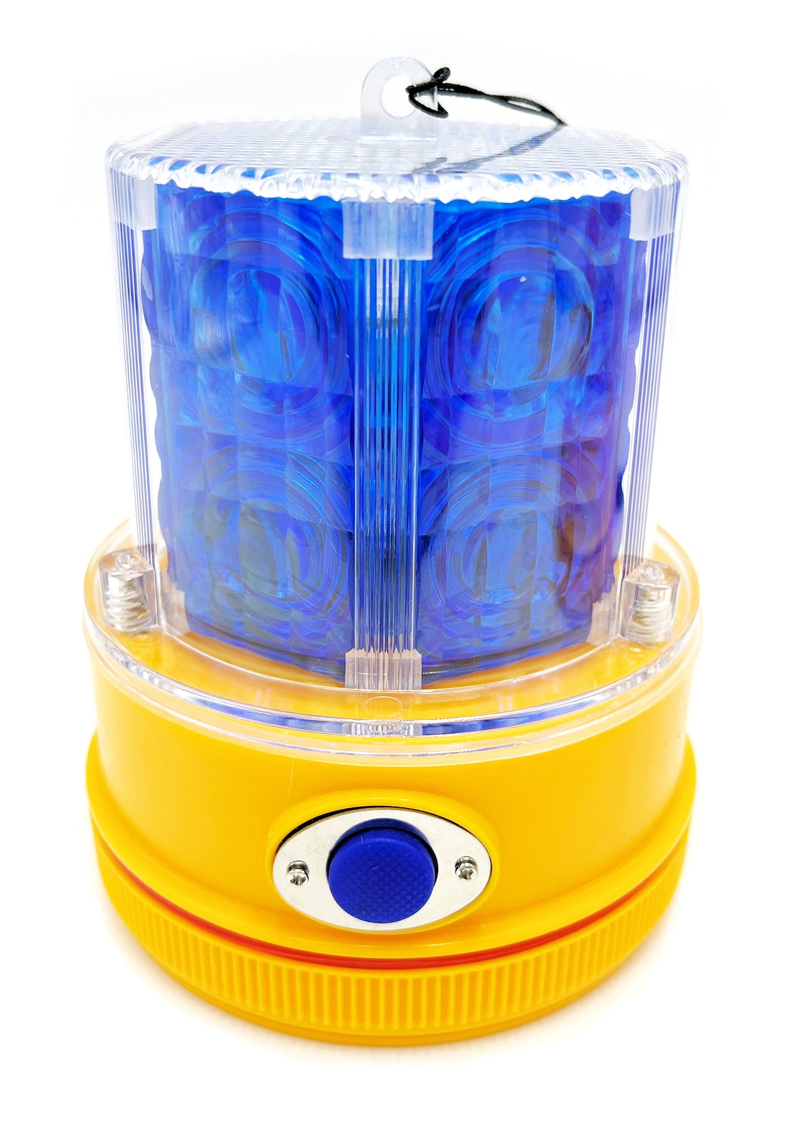 Magnetic Mount Battery Operated 360 Blue LED Flashing Warning Strobe ...