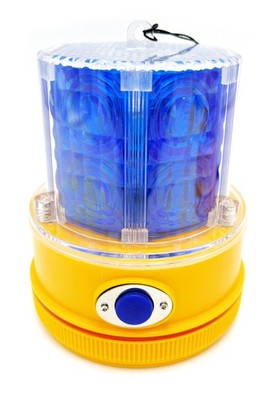 Magnetic Mount Battery Operated 360 Blue LED Flashing Warning Strobe Light