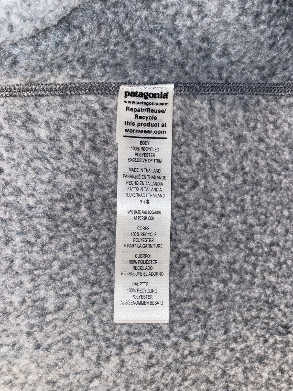 NWT Patagonia Better Sweater Jacket, men’s L, stonewash(gray) thumbnail 5