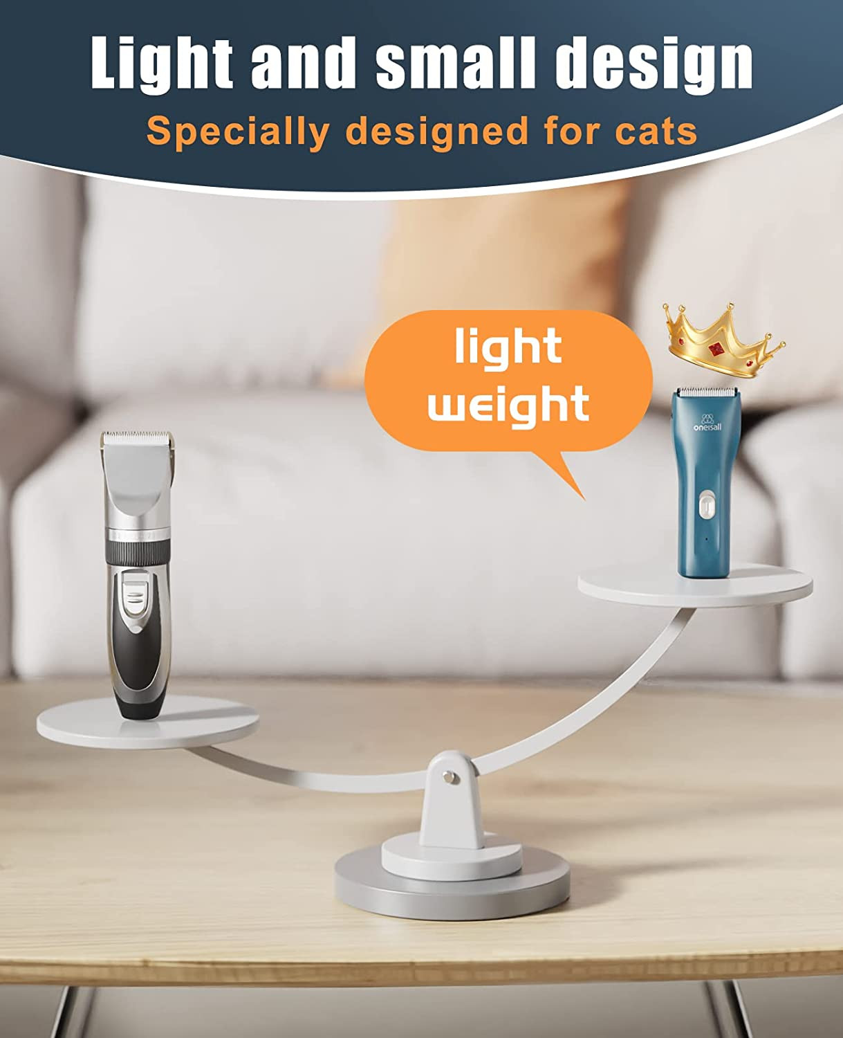Pet Clipper for Cat Matted Hair, Pet Shaver for Cats Quiet Pet Clippers Waterpro