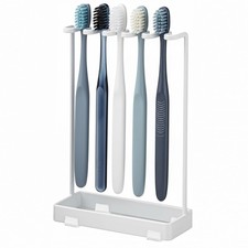 Stainless Countertop Toothbrush Holders Stand, Rustproof Bathroom Organizer w...