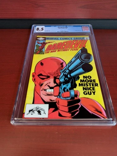 Daredevil #184 1982 Direct Ed Punisher Iconic Cover Frank Miller CGC 8.5 GRADED