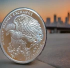 Money Metals-Statue of Liberty Round, 1/2 Troy oz pure .999 Fine Silver