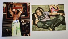 SABU & JOEY JANELA - LOT OF 2 SIGNED 8x10 COLOR PHOTO'S - GCW - W/PROOF
