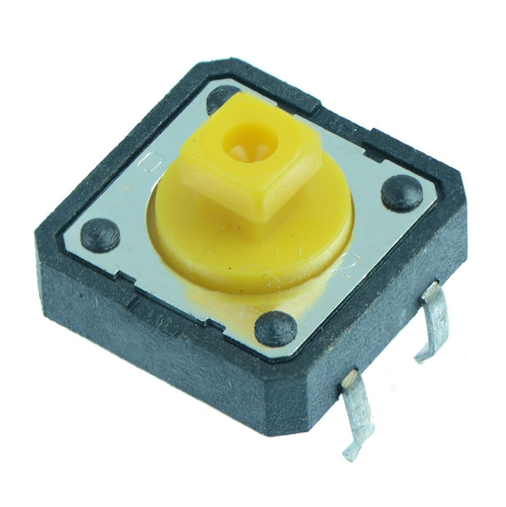 10 x 12x12mm Square Actuator Momentary PCB Tactile Switch 7.3mm Height