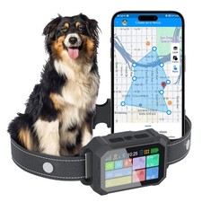 Customizable GPS Dog Collar Fence System, Waterproof LCD Collar  Safe Zone R...