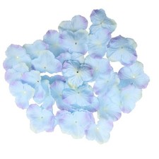 400pcs Artificial Silk Hydrangea Petals DIY Crafts Wedding Decor Blue
