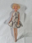 Vintage 1970's Mattel Pretty Changes Barbie Doll In Vintage Handmade Dress