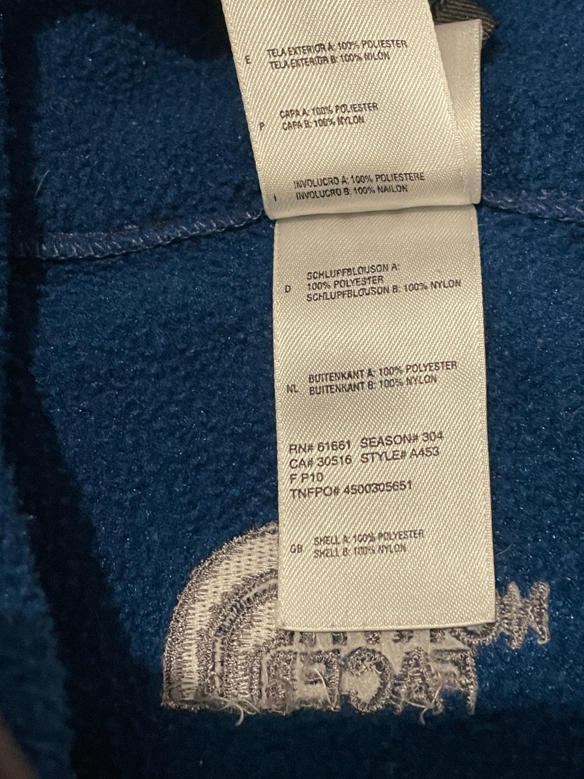 The North Face Fleece Vest Womens XL Blue Full Zip Outdoor Hiking Layering thumbnail 10