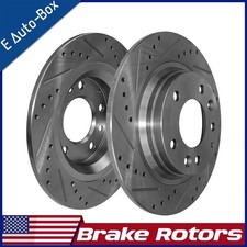2x 280mm Rear Drilled Brake Rotors For Ford Fusion Lincoln Mkz Zephyr Mercury 2x 280mm Rear Drilled Brake Rotors For Ford Fusion Lincoln Mkz Zephyr Mercury