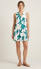 NEW Women’s Button Front Lined Sleeveless Swing Dress Size XS