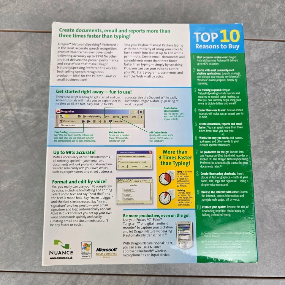 Dragon Naturally Speaking 9 Preferred New Unopened - Image 4 of 4