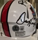 Brian Urlacher Mike Singletary Dan Hampton Signed HOF  Mini Helmet Beckett Cert