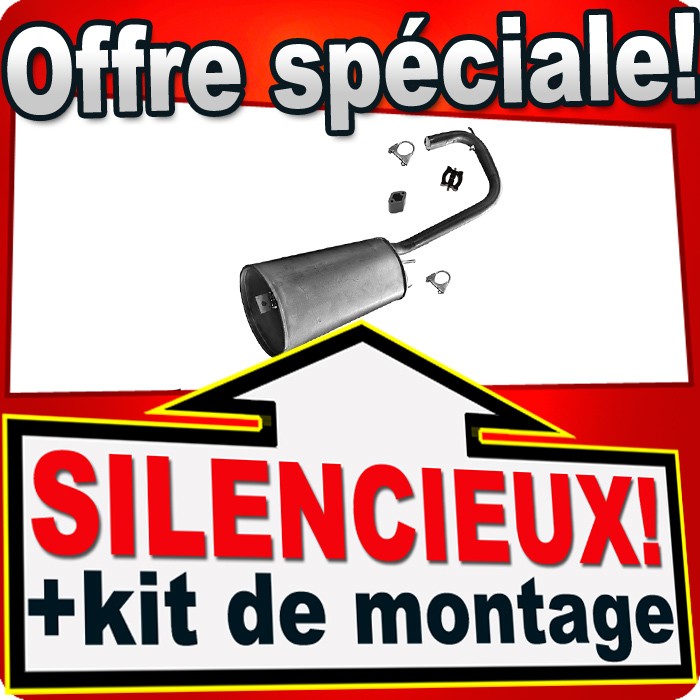 Silencieux arriere Lada Niva 1700 en acier aluminise durable pour echappement 4x4 essence GPL