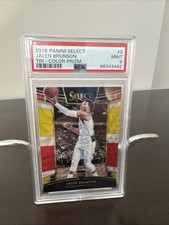 Jalen Brunson 2018 Panini Select # 8 Tri Color Prizm Rookie RC PSA 9 KNICKS