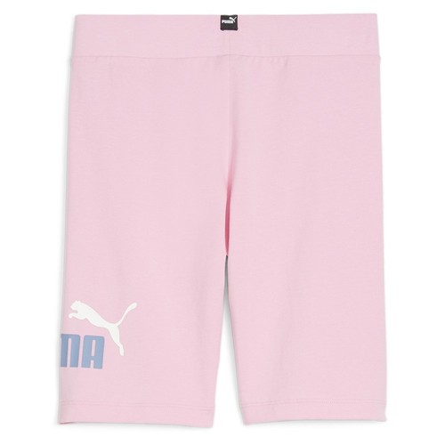 PUMA Essentials Logo Bike Shorts Youth Girls Pink Casual Athletic Bottoms 847457 - Picture 2 of 2