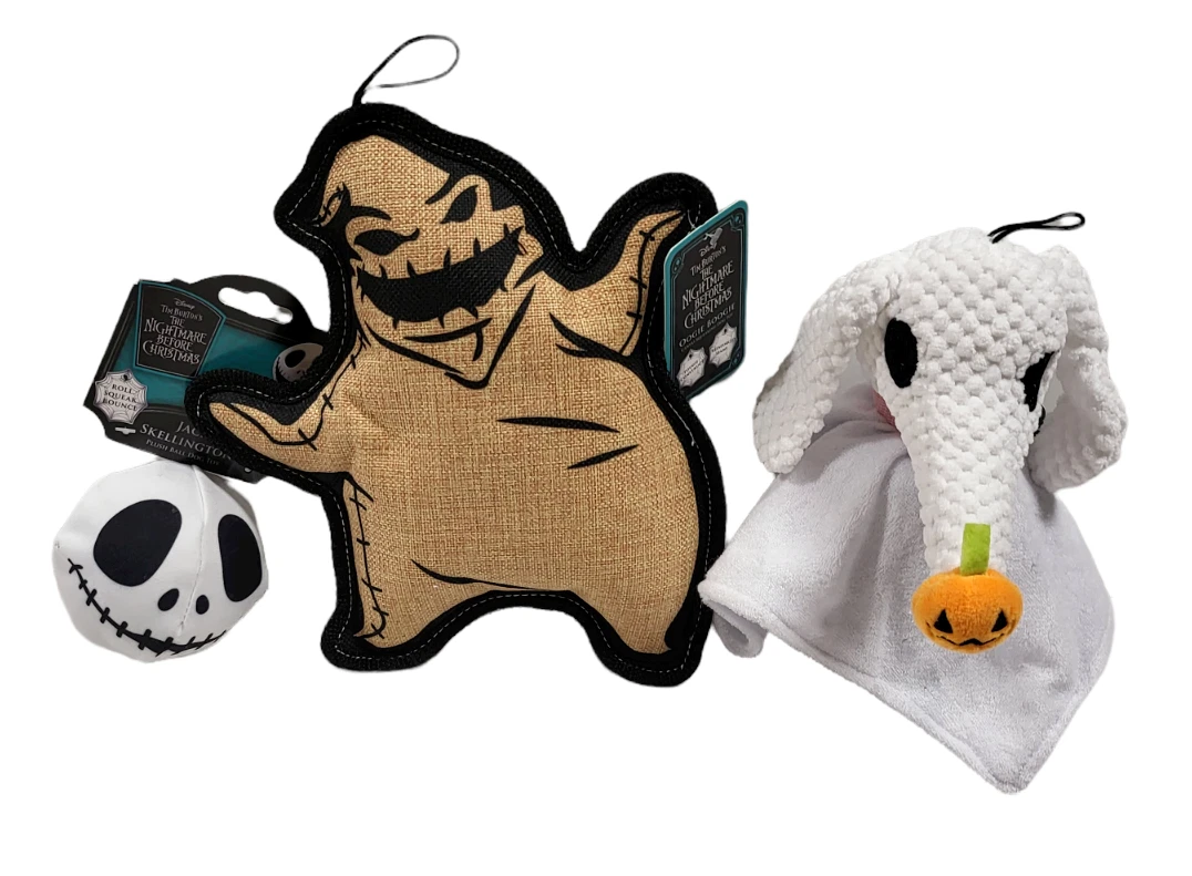 Nightmare before 2025 christmas dog toys