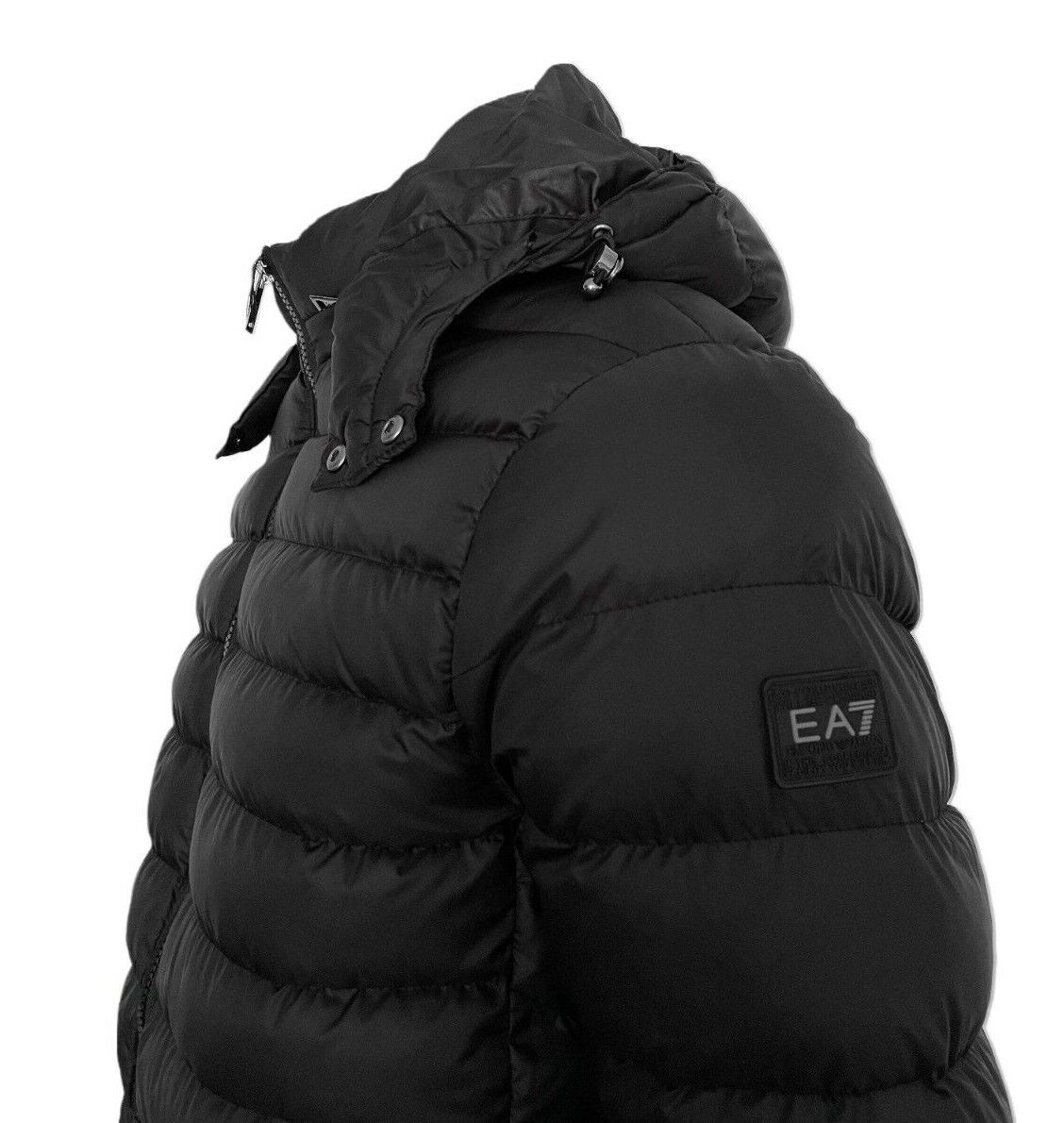 Emporio Armani EA7 Herren Schwarz Winter Jacke Slim Fit Größe M2XL3XL