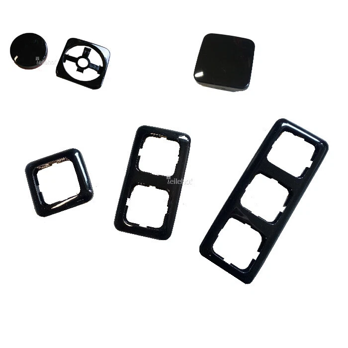 BUSCH-JAEGER Busch und Jäger Reflex SI schwarz Rahmen Schalter Abdeckungen nach Wahl