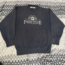 Vintage 90s Embroidered Navy Penn State Nittany Lions Sweatshirt Midwest Size M