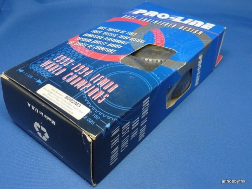 2prs RARE(Proline 8092M3)"Fuzzie T" Ultra-Mini Truck Tire+Foam Insert 2.2" Rear - Picture 2 of 4