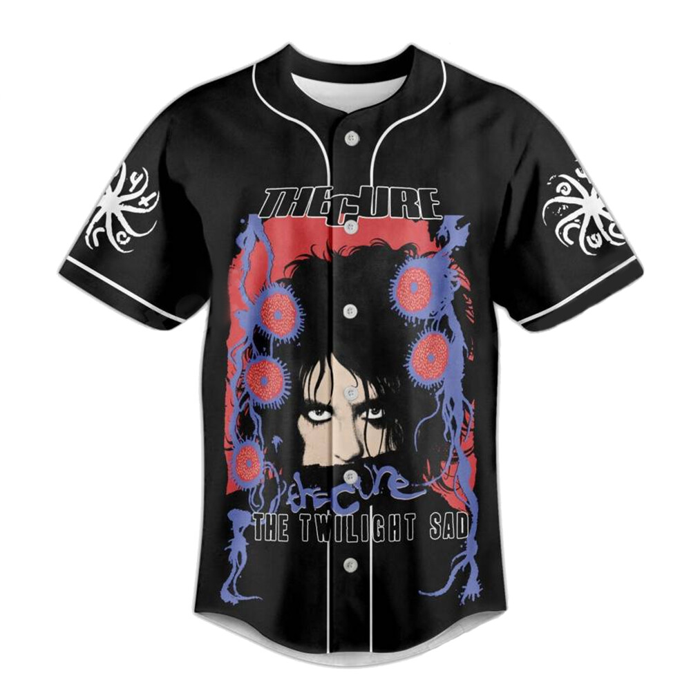 Custom Name Number The Cure Tour Euro S2 Baseball Jersey