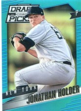2014 PANINI PRIZM ROOKIE RC BLUE #/199 JONATHAN HOLDER YANKEES NO. 91