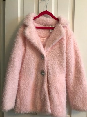 guess pink fur jacket