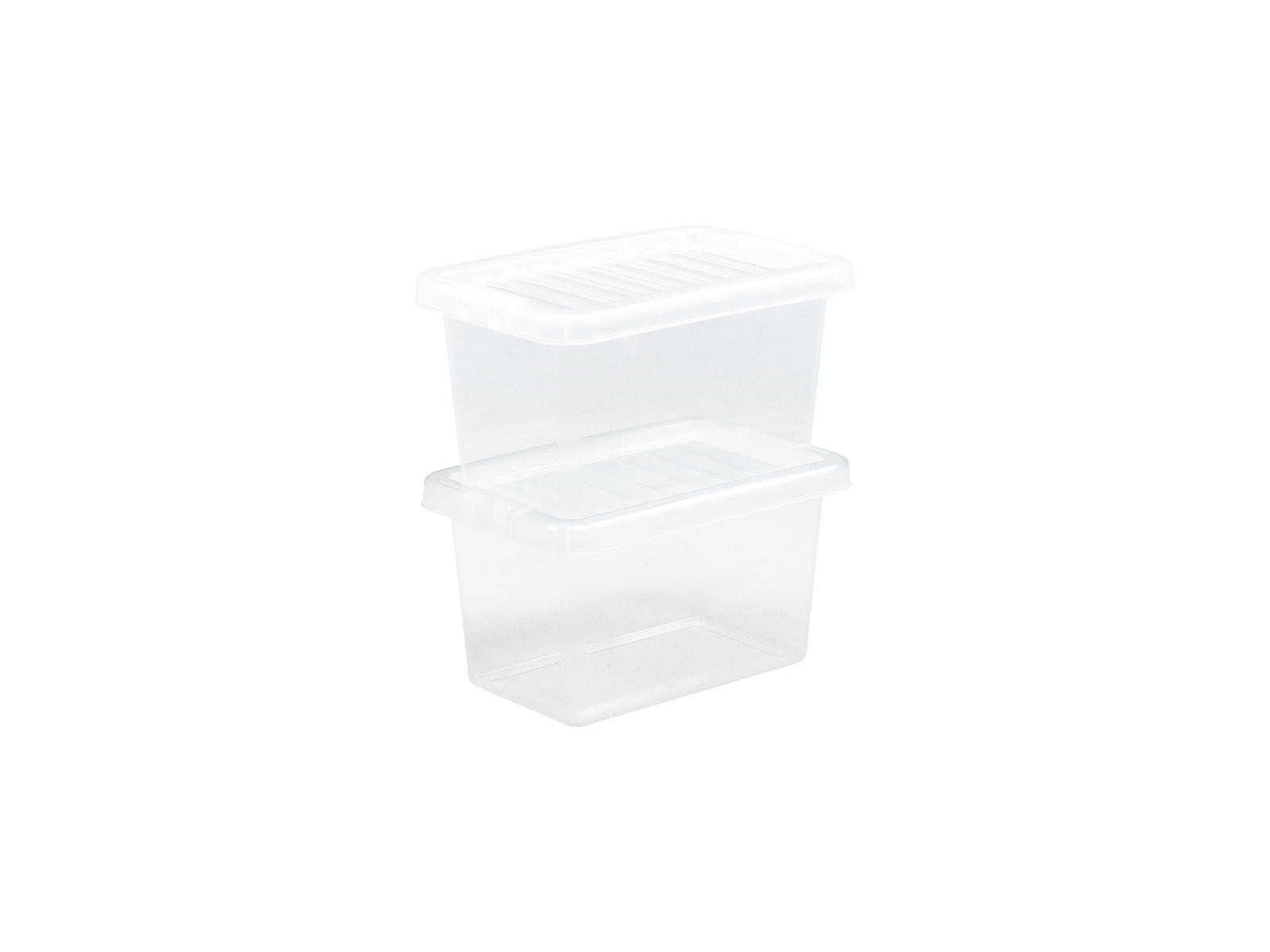 Crystal 7 Litre Box & Lid Clear Clothes Storage Container Stackable