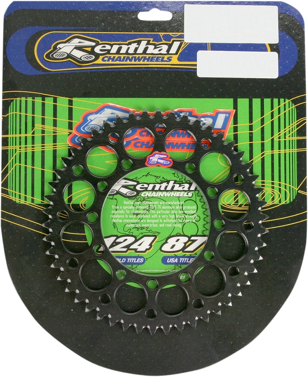 NEW Renthal MX Kawasaki Ultralight Black Dirt Bike Rear Sprocket - 51T