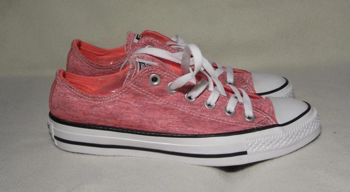 CONVERSE ALL STAR PINK SILVER SHINY SNEAKERS WOMEN SIZE 8 MEN