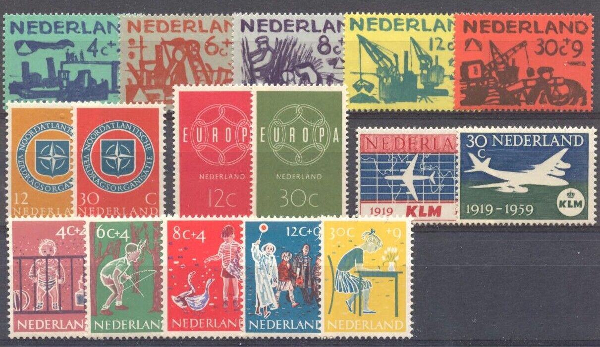 NL - NETHERLANDS 1959 complete yearset MNH