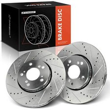 A-Premium 2Pcs Front LH & RH Drilled Brake Rotors for Acura RLX 2014 2015-2020