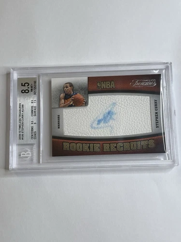 2009 Timeless Treasures Stephen Curry RC #106 Rookie Recruits Auto /299 BGS 8.5