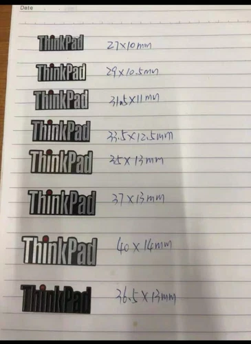 New Mutiple Size of ThinkPad Logo Sticker