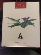 2022 Hallmark Avatar Neytiri and Seze Keepsake Ornament  - The Way of Water