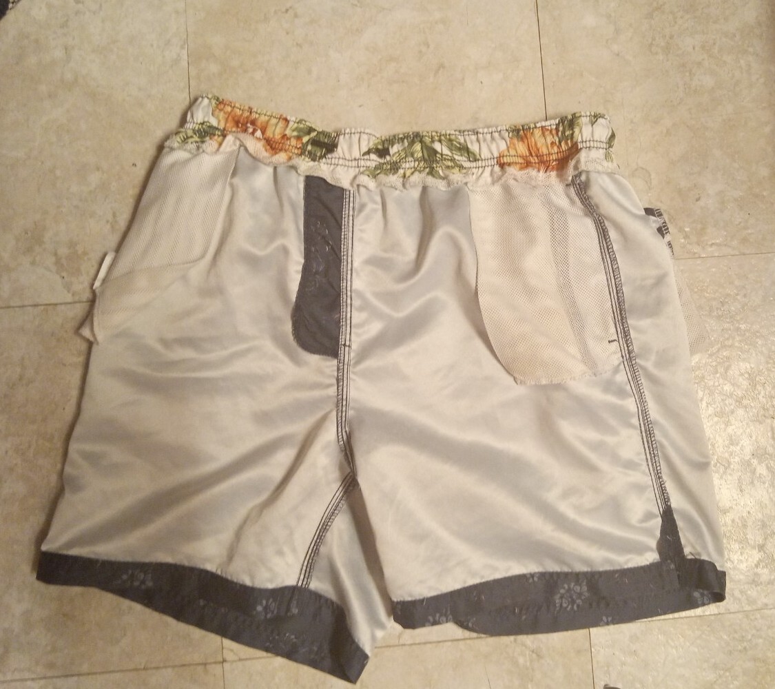 Spicy Tuna Hawaiian Swim Trunk Shorts Mens Medium Flo… Gem