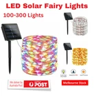 100-300 LED Solar Fairy String Light Copper Wire Outdoor Waterproof Garden Decor