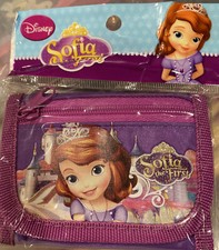 Disney Sofia the First Kids Purse Coin Holder Money Wallet