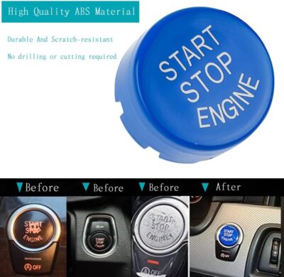 Blue Auto Start/stop Engine Switch Button for BMW F/G Chassis X3 X4 G30 G01 G02 