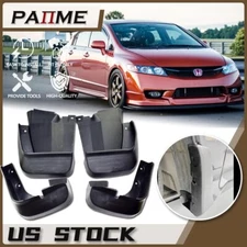 4 Pcs Mud Flaps For 2006-2011 Honda Civic Sedan Front & Rear Splash Mud Guards