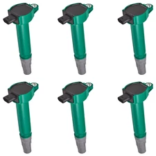 (6) Green Ignition Coil For 06-14 Dodge Avenger GTS Sedan 4-Door 2.4L L4