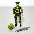 Vintage 1986 G.I. Joe LEATHERNECK Complete Action Figure Hasbro ARAH