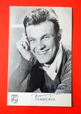 Tommy Roe Autogrammkarte Autogramm / Signed Philips 60er