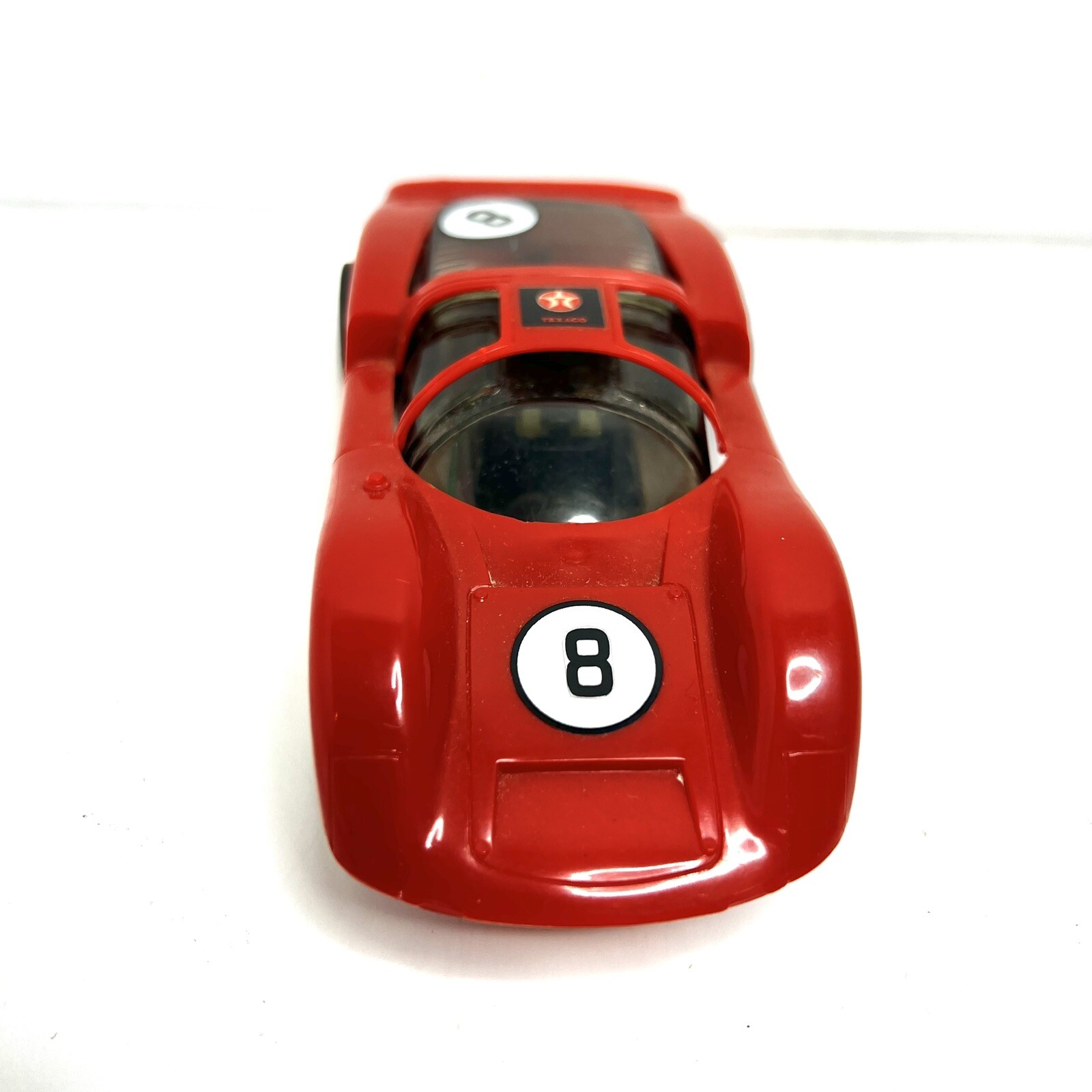 Vintage 1967 Eldon 1/32 Scale Red 8 Porsche Carrera Slot Car Racing