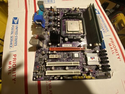 ECS A740GM-M V1.0 Socket AM2+ Motherboard + AMD Athlon 64 X2 3800+ CPU + 2GB RAM
