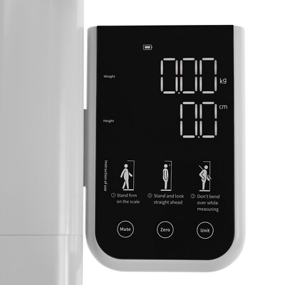 Ultrasonic Electronic Height And Body Weight Scale Max 220kg For Health Care