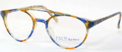Vintage FACE Colors 8542 MULTICOLOR Unique RARE EYEGLASSES 48-18-140mm Germany