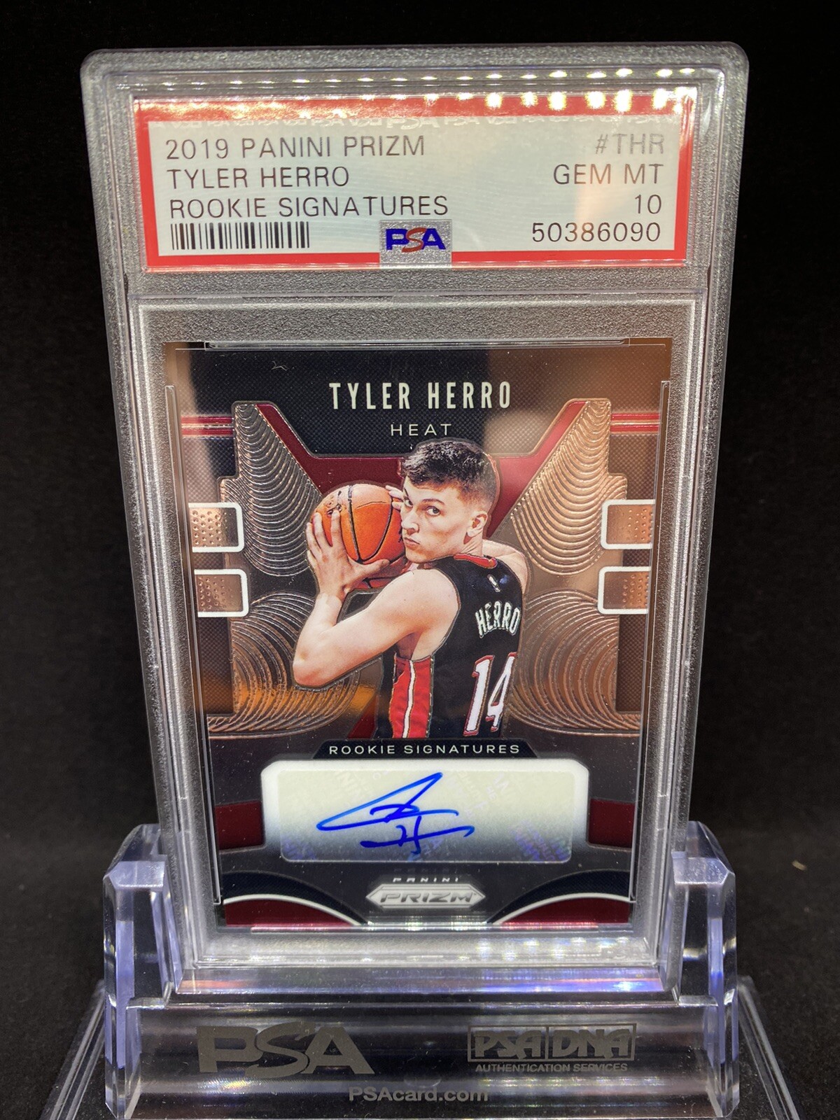 2019 PANINI PRIZM TYLER HERRO ROOKIE RC AUTO SIGNATURES PSA 10 Gem Mint 💎
